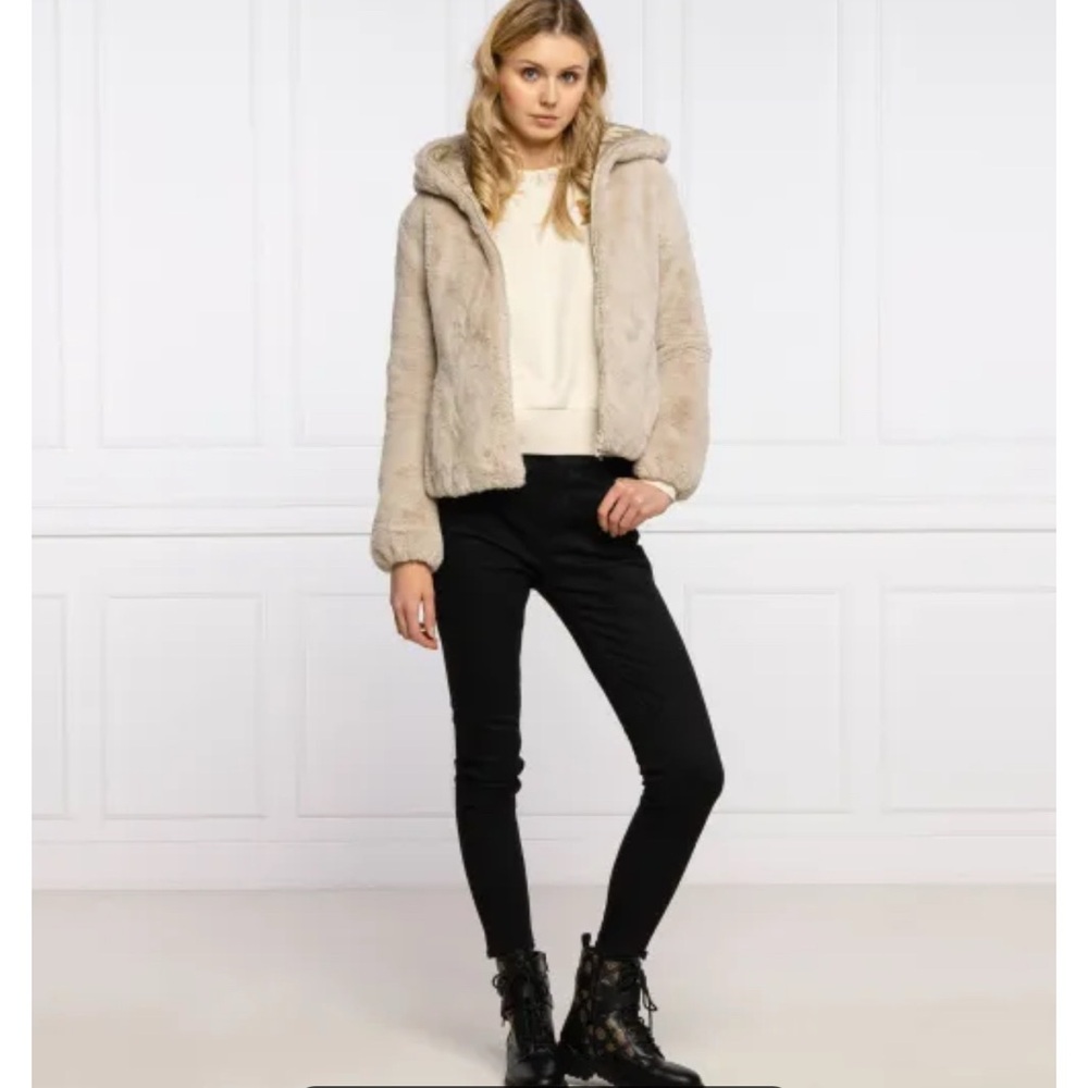 Save The Duck Laila Faux Fur Reversible Hooded Jacket  - SMALL